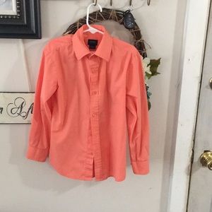 Boys 6-7 peach dress shirt